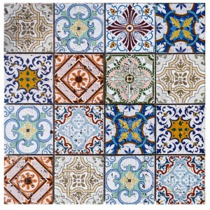 Divat marokkói stílusú vízsugaras márványmozaik a Backsplash csempehez